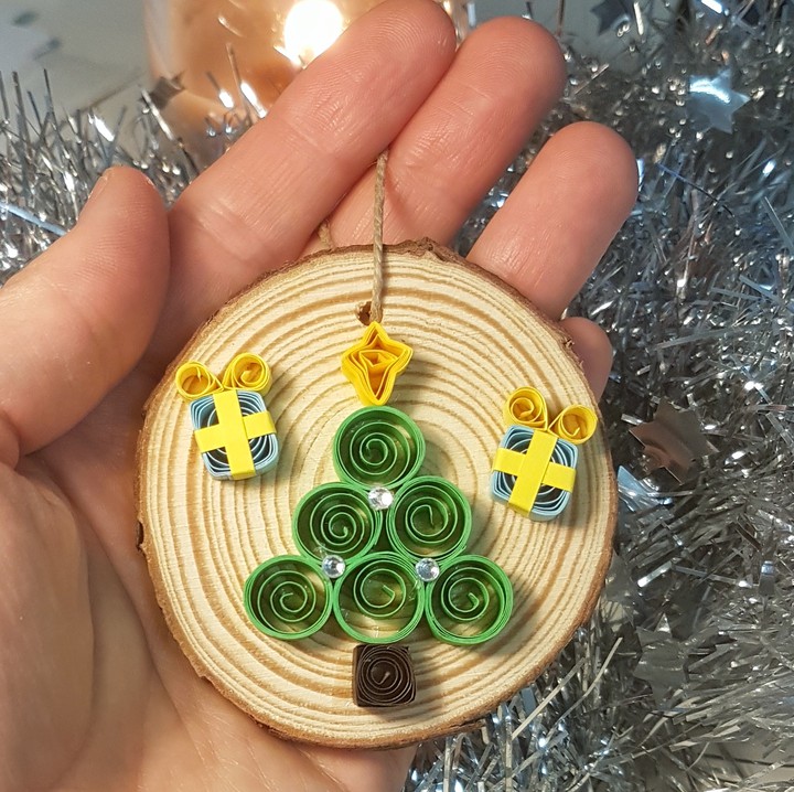 décoration Noël Quilling