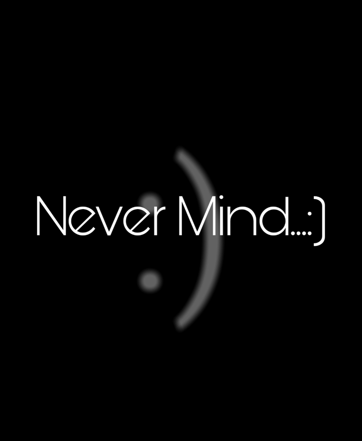 Never mind...