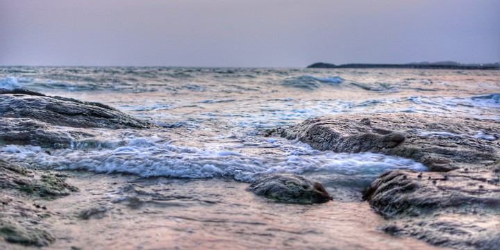 Its a picture taken at kanyakumari Kumari during sunset