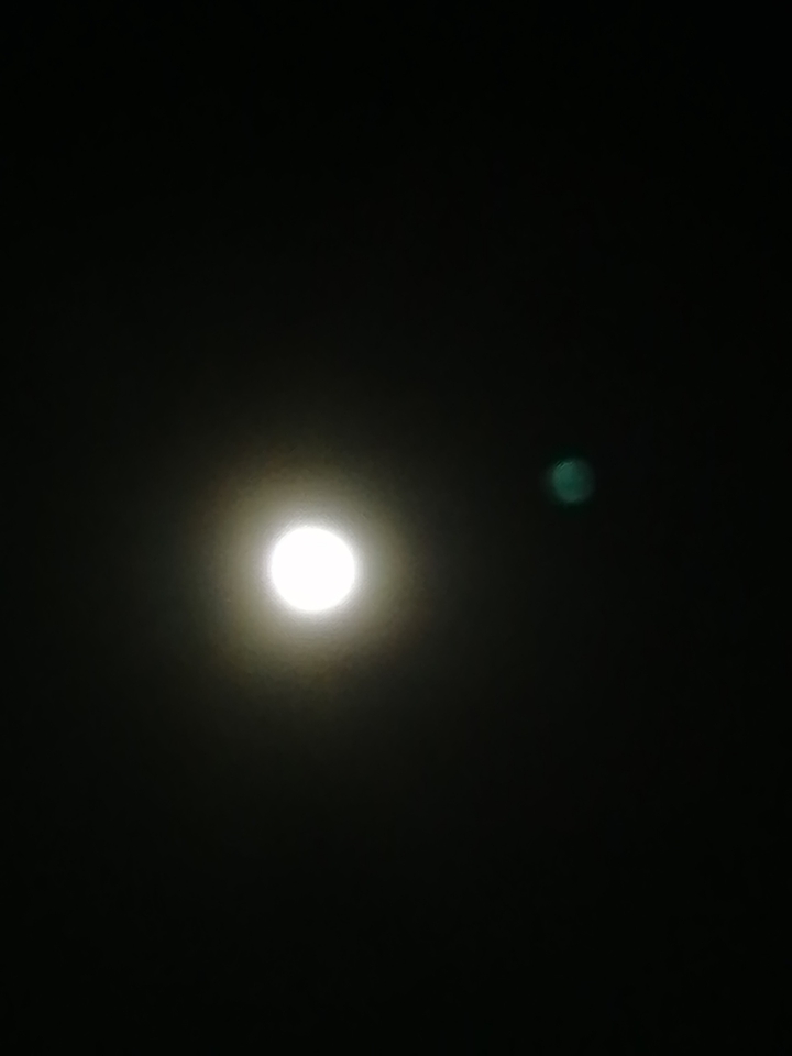 The moon and Mars