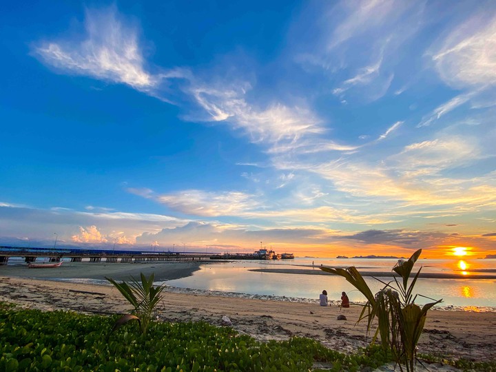 sunset on thailand beaches