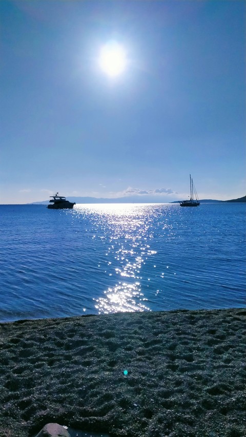 papéis de parede watercraft, horizon