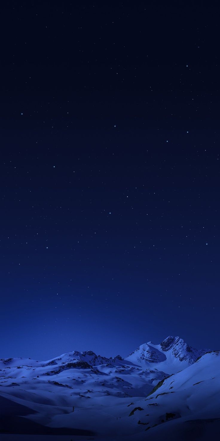 snow and sky