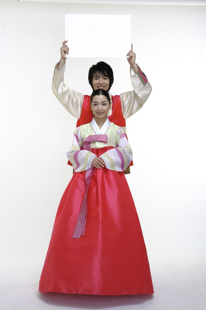 Couple in Korean Dress
