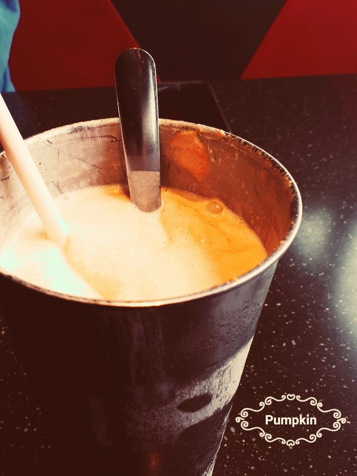 Pumpkin spice milkshake:)