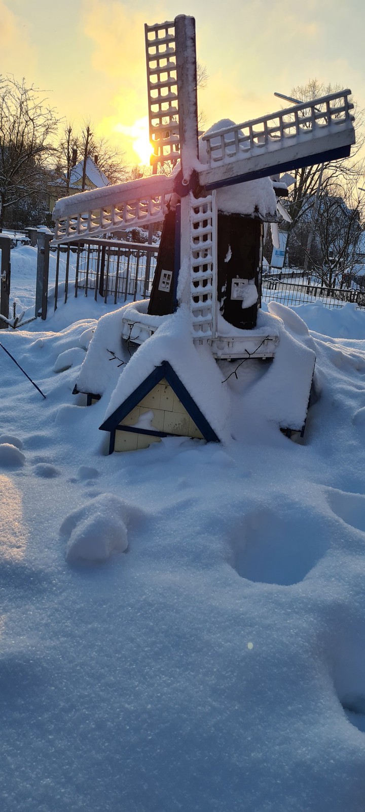 Mühle im Schnee