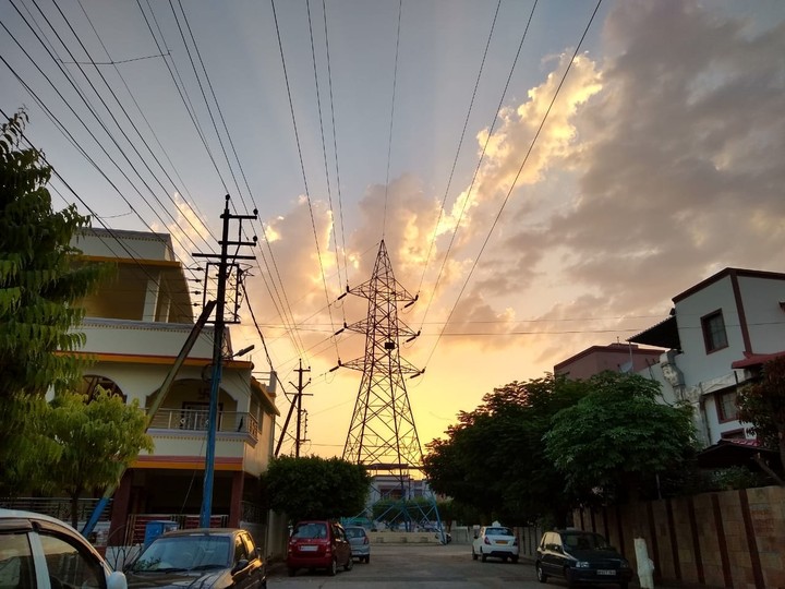 Lively sunset