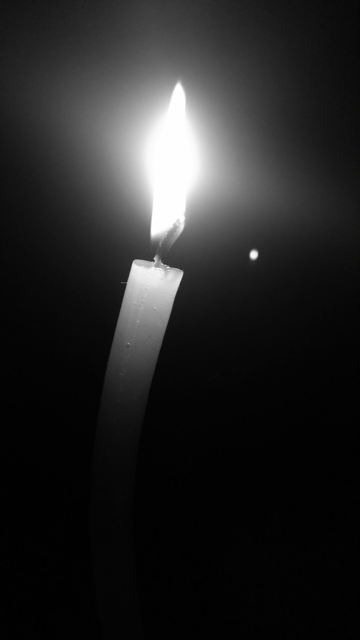flame in the darkness