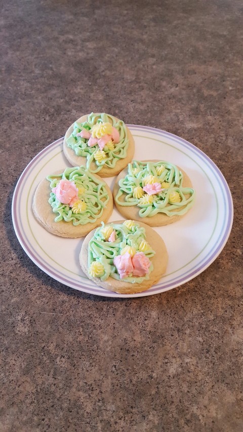 my first attempt at making buttercream flowers...