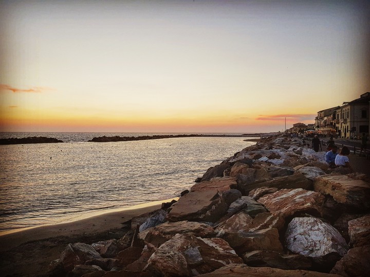 Sunset in Marina di Pisa