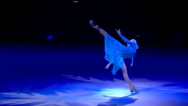 real Queen Elsa  ( ice skating)....
