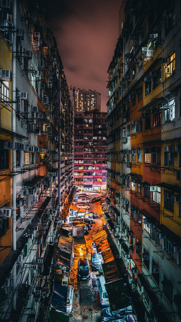 jumbled city...