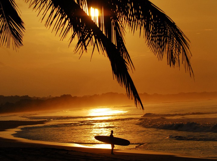 Beautiful Nature and Sufer