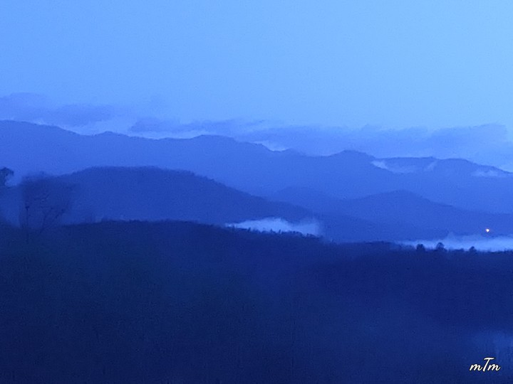 Timber Hideaway in the morning