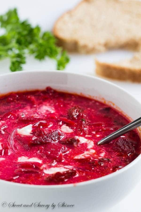 Russian food - borscht