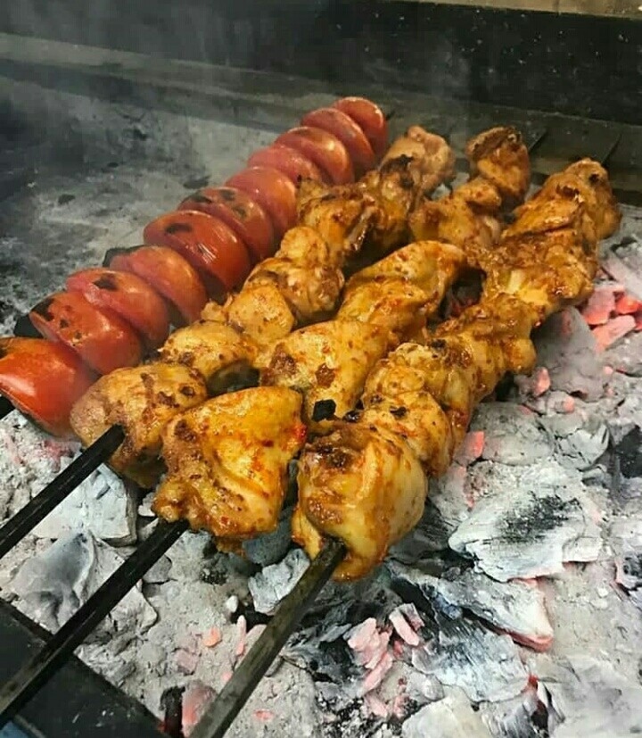 جوجه چیلی زعفرانی