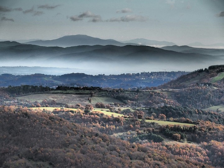 Winter embraces autumn