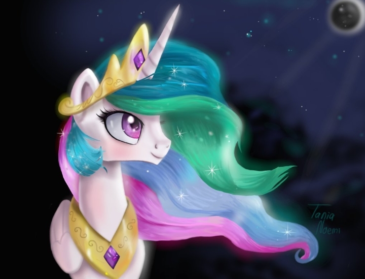 Princess Celestia And Moon