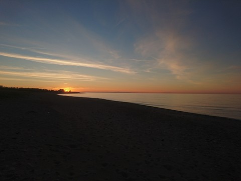 Sunset at beach