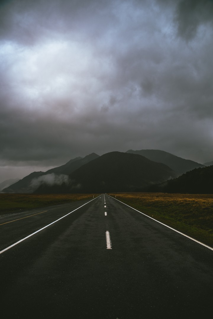 Highway Mountains Marking