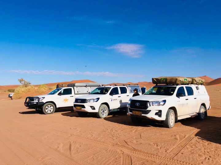 three cars