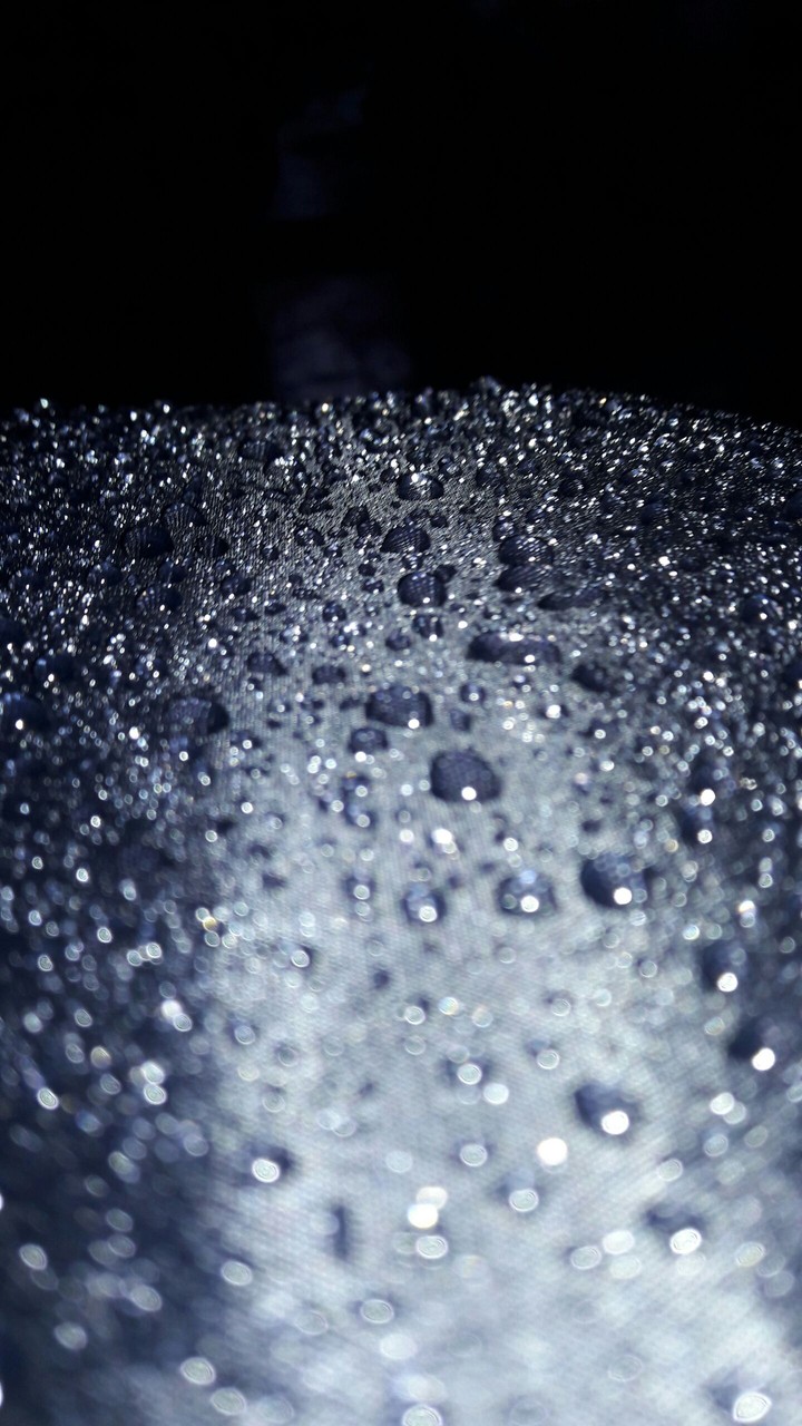 raindrops on umbrella