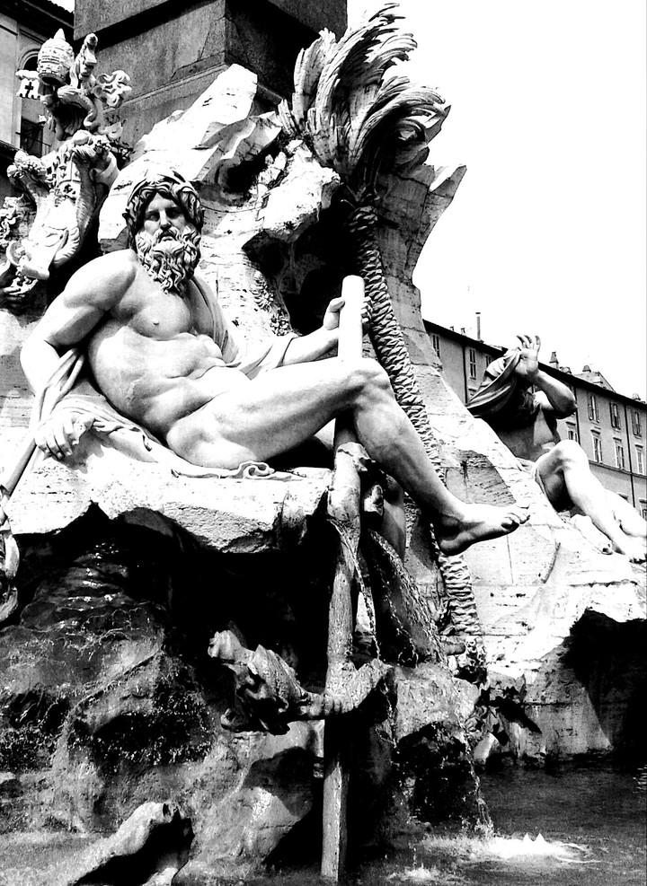 Fontana dei Quattro Fiumi, Gange