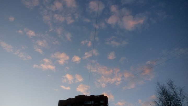 Evening clouds