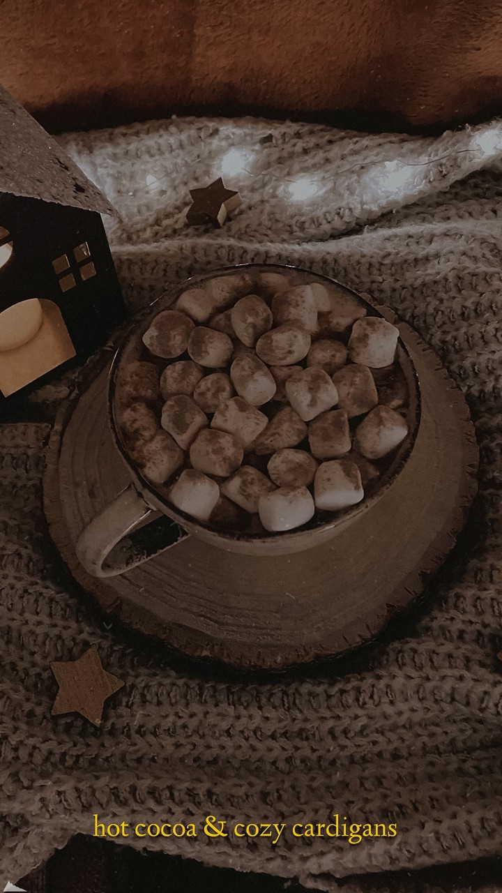 Hot cocoa & cozy cardigans
