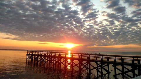 sunset on the beach