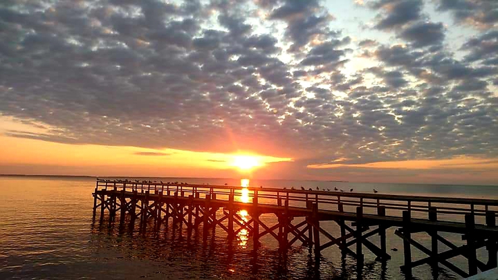 sunset on the beach