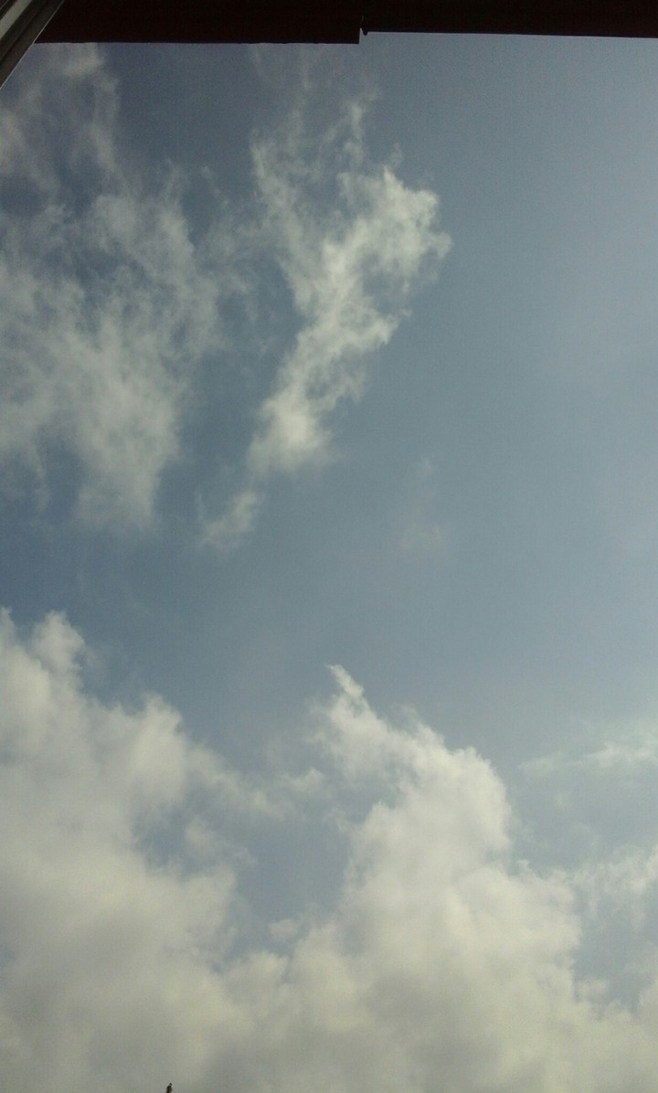 o céu azul