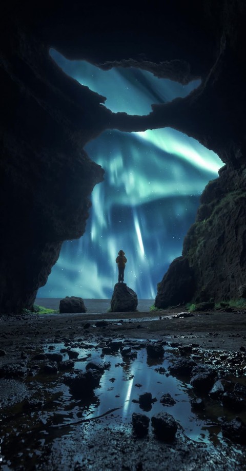 erosion, night वॉलपेपर