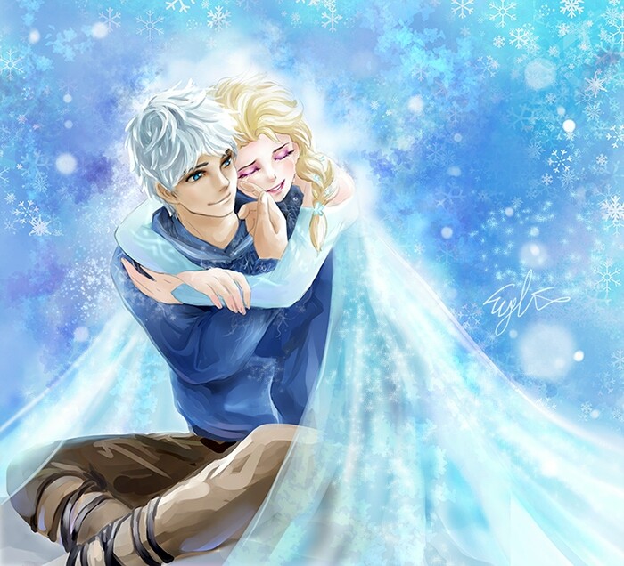 Jack frost x Queen Elsa