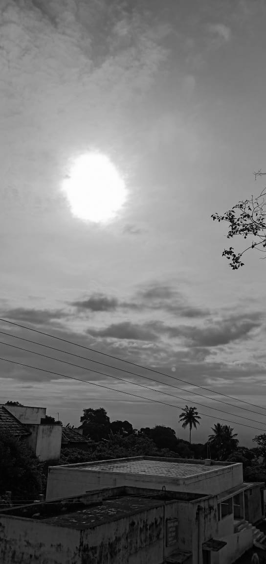 black and white