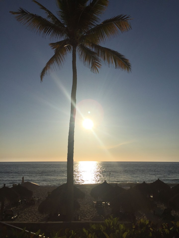 Sunset on the beach