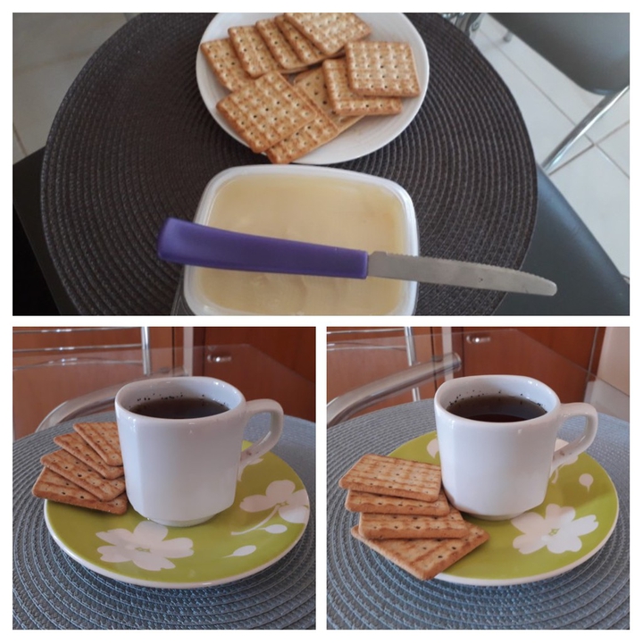 Café da manhã.