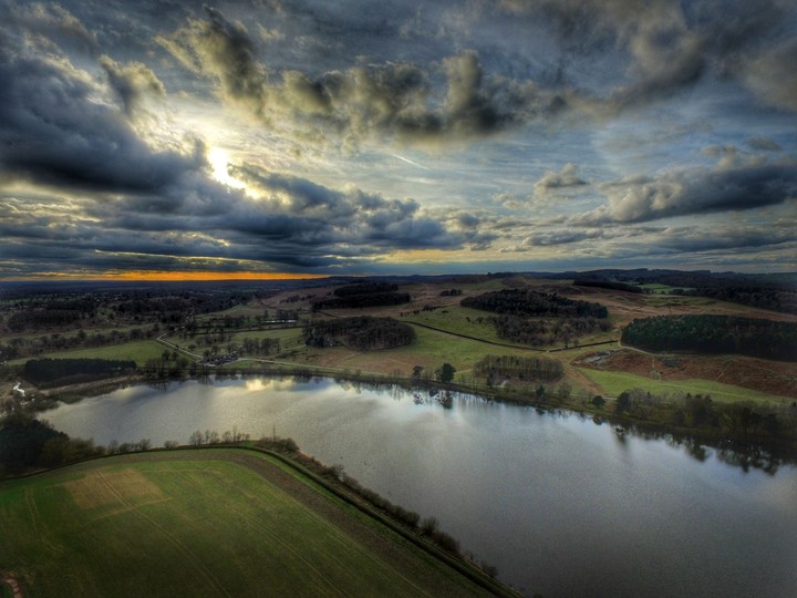 Reservoir and park view