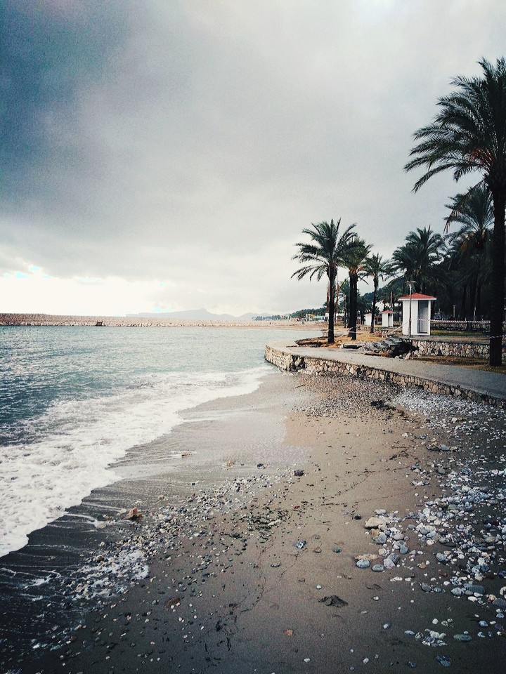 Sea in winter