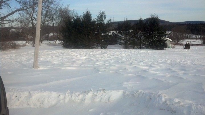 waves in an ocean of snow