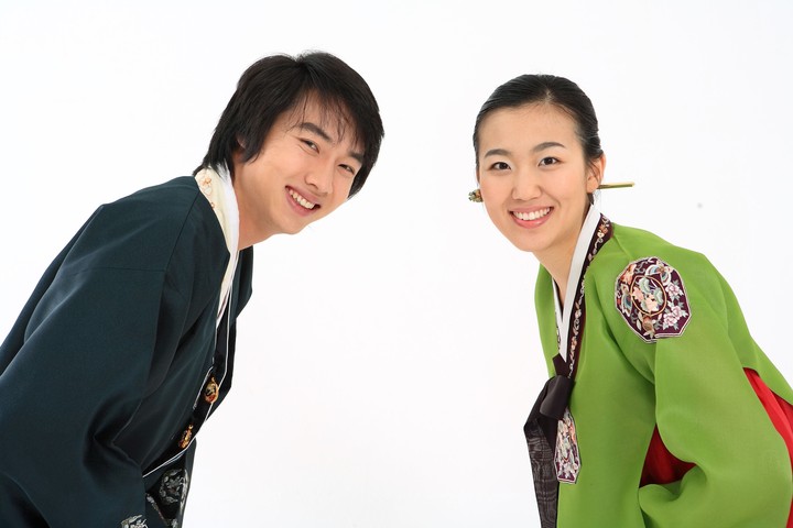 Couple in Korean Dress I