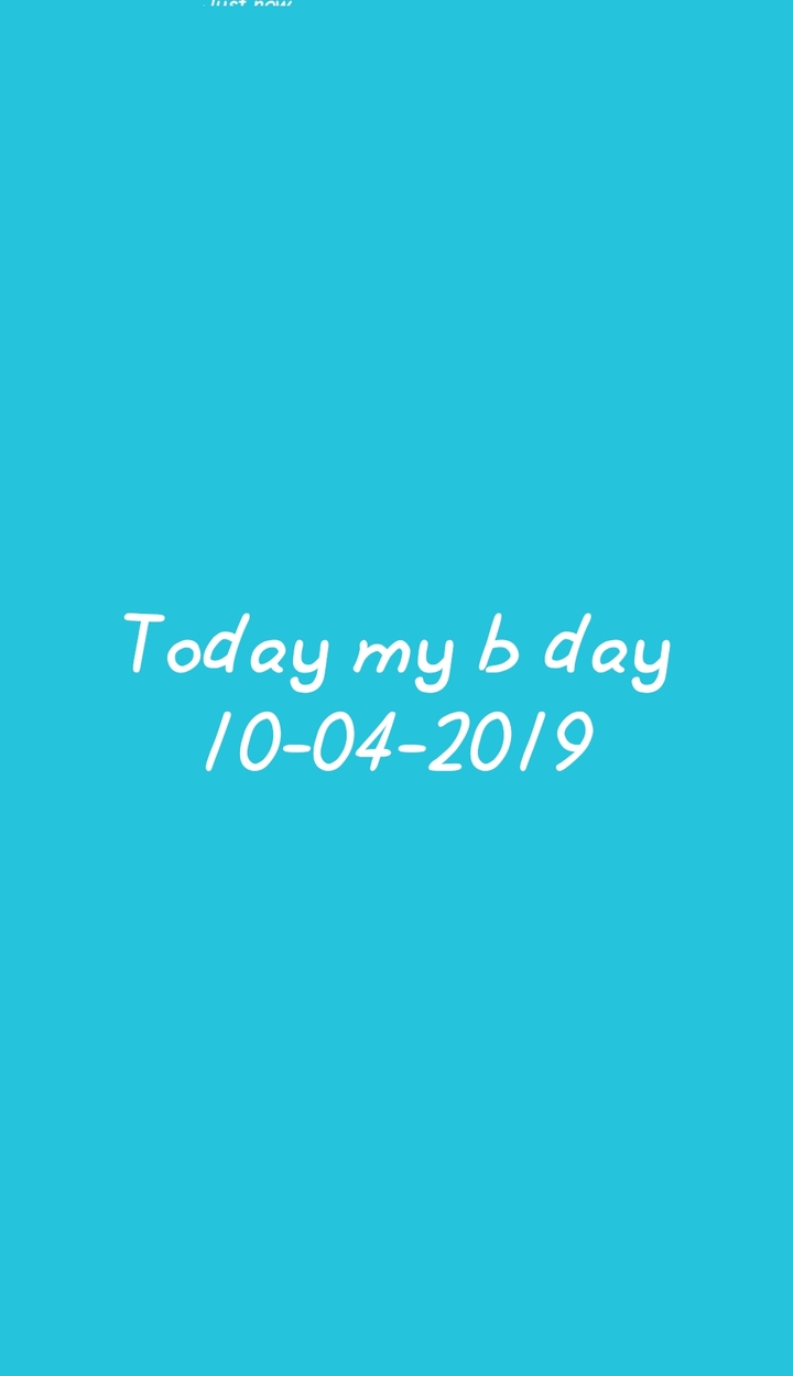 today my b day