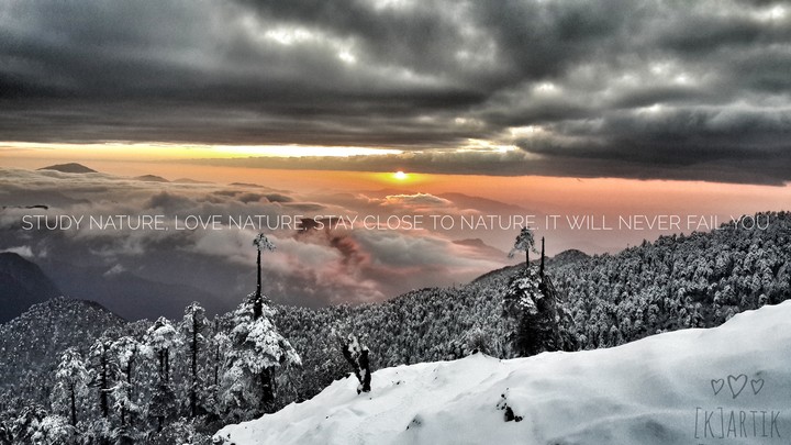 beautiful mountains at sunrise