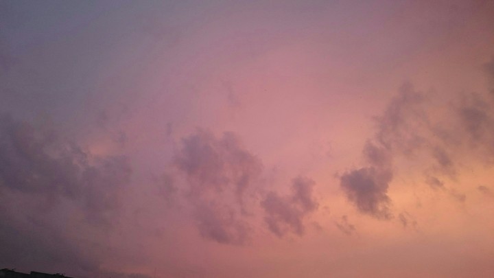 Pink clouds