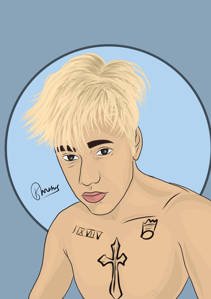 Justin Bieber Vector Portrait art