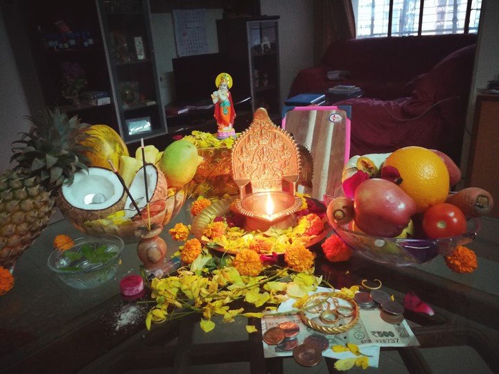 Malayali Vishu in Kerala with Vishukkani