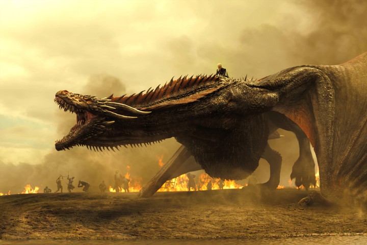 drogon on fire