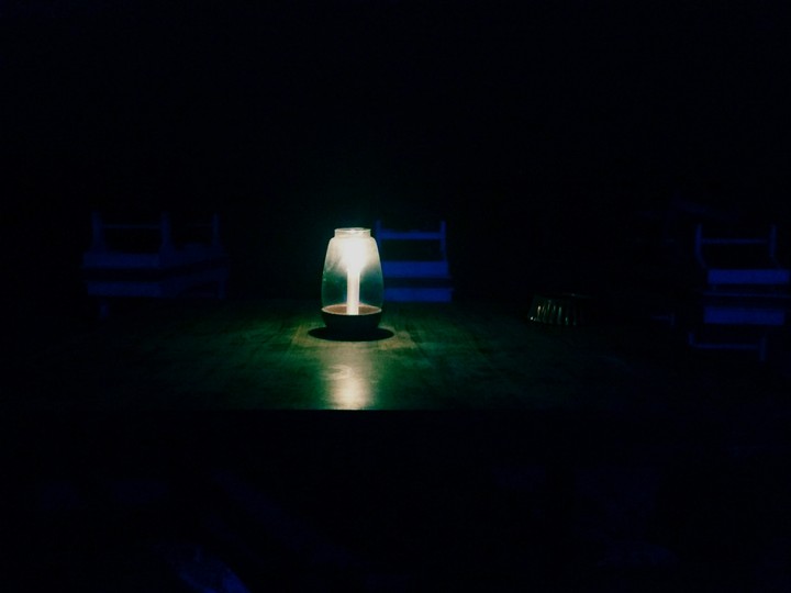 Candle light on beach