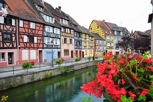 picturesque half-timbered Colmar