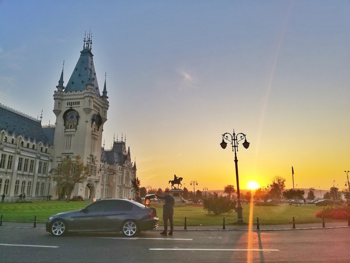 Palace of Culture in the evening